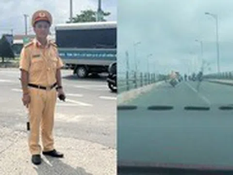 Cảnh sát giao thông giúp đưa sản phụ vỡ ối đến bệnh viện kịp thời