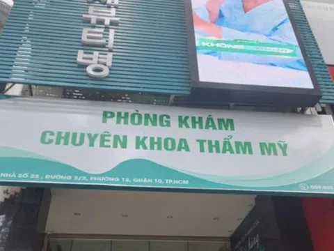 Nhân viên cơ sở thẩm mỹ 'chui' ở TP.HCM bỏ chạy khi bị kiểm tra