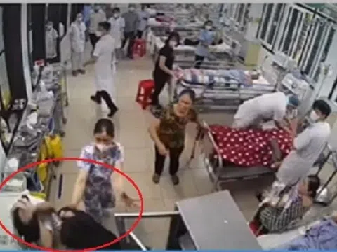 Điều dưỡng BVĐK tỉnh Nam Định bị người nhà bệnh nhân đánh liên tiếp