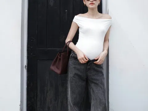 Thời trang bầu của Tuyết Lan