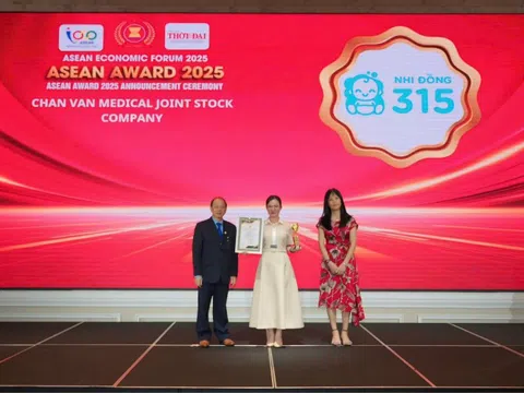 Nhi Đồng 315 nhận giải thưởng Doanh nghiệp tiêu biểu ASEAN 2025