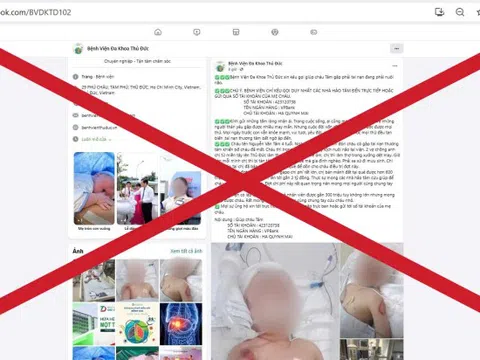 Giả mạo Bệnh viện Đa khoa Thủ Đức kêu gọi 2 tỉ đồng cho bệnh nhi bị tai nạn