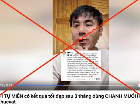 Quá nguy hiểm khi nhiều người bỏ điều trị để ‘chữa bách bệnh’ bằng nước chanh, muối hột