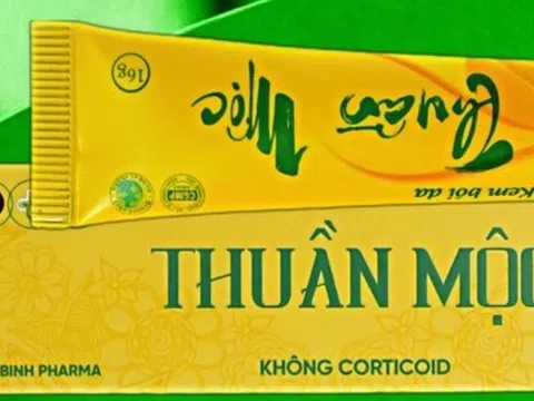 Thu hồi, tiêu hủy lô kem bôi da Thuần Mộc không đạt chất lượng