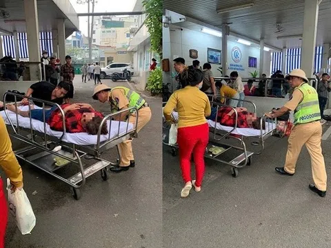 Trên cao tốc, CSGT mở đường đưa bệnh nhân tim nguy kịch đi cấp cứu