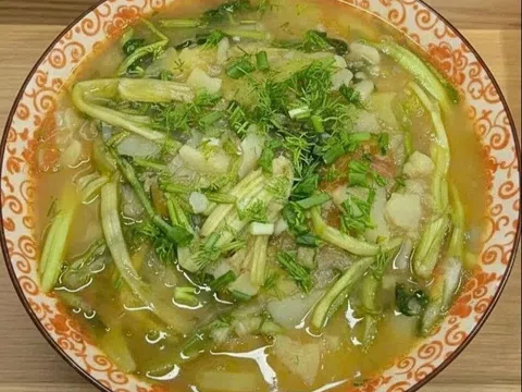 Canh khoai tây rau cần có tác dụng gì?