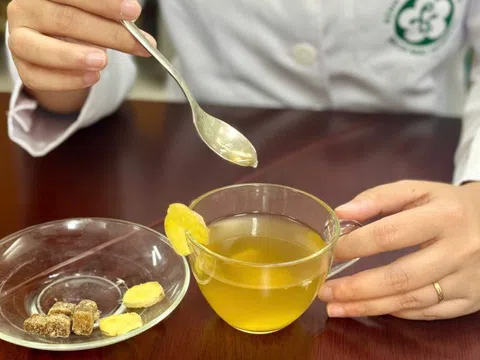 Cách dùng trà gừng, đường nâu giảm ho, ngừa cảm lạnh