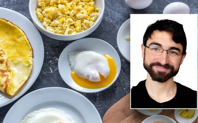 Sinh viên Harvard ăn 720 quả trứng trong một tháng