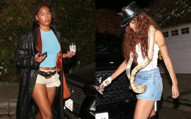 Con gái ông Obama diện đồ cao bồi ở tiệc Halloween