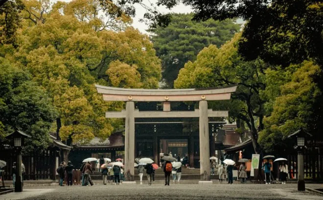 Khách Mỹ bị bắt vì khắc chữ lên cổng đền thiêng ở Tokyo