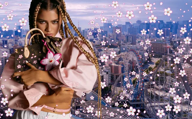Vườn anh đào nở rộ trong chương hai BST Louis Vuitton x Murakami