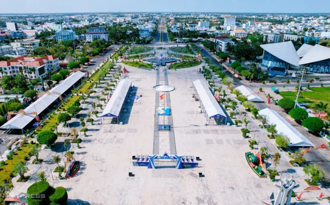 Bản đồ, đờn kìm làm từ nửa tấn muối ở Bạc Liêu